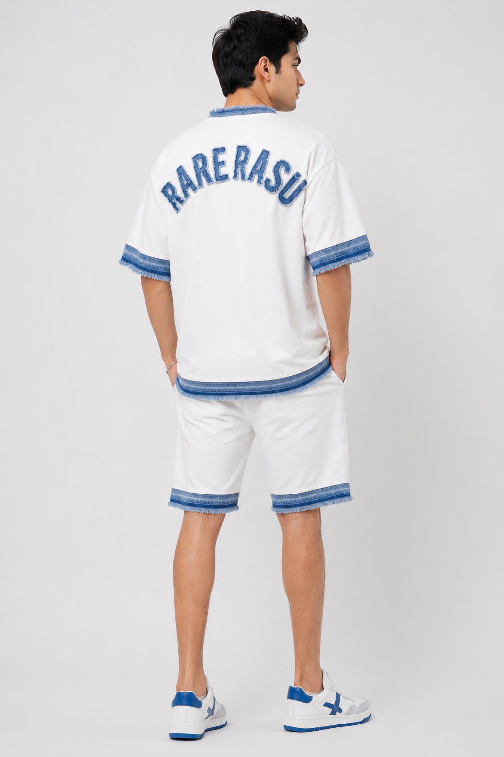 RARE RASU – Denim Edge Co-Ord Set | Premium Cotton & Denim Twin Set