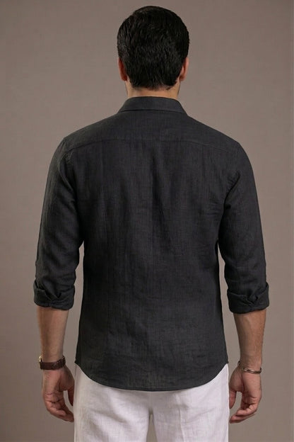 RARE RASU Premium Luxe Linen Double Pocket Utility Shirt