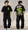Premium Quality Toxic Skull Potion Graphic Oversized T-Shirt for Men – Black
