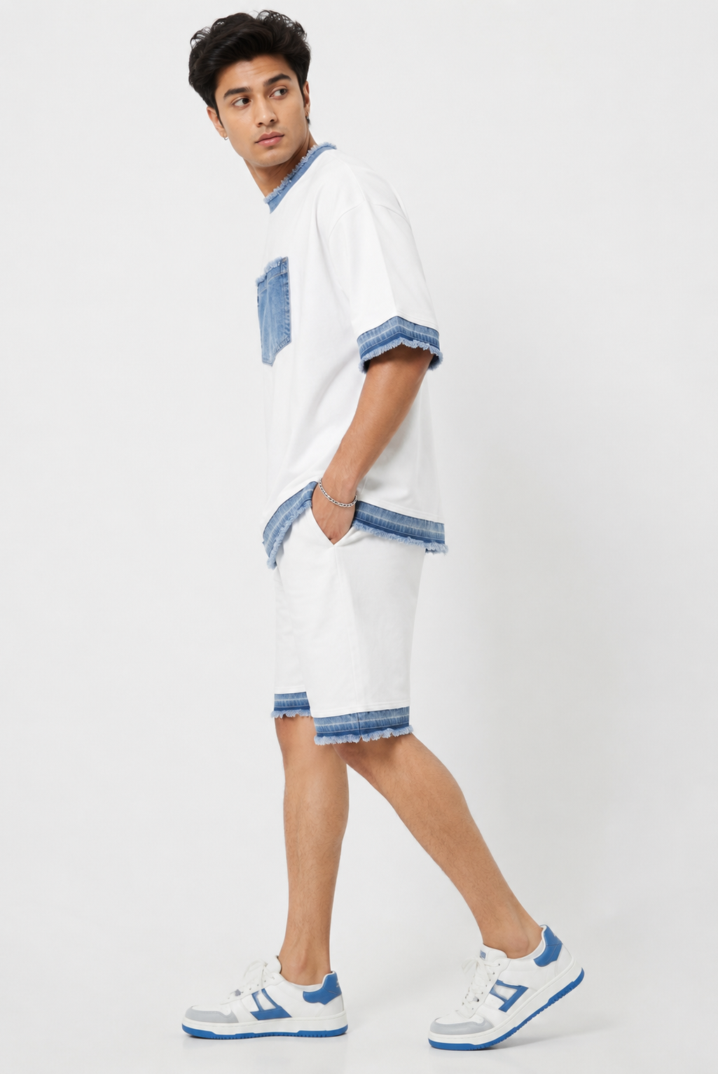 RARE RASU – Denim Edge Co-Ord Set | Premium Cotton & Denim Twin Set